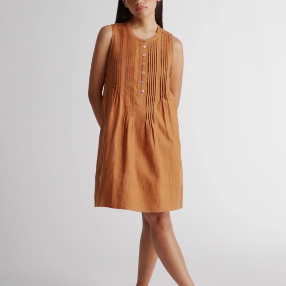 Quince linen European swing dress